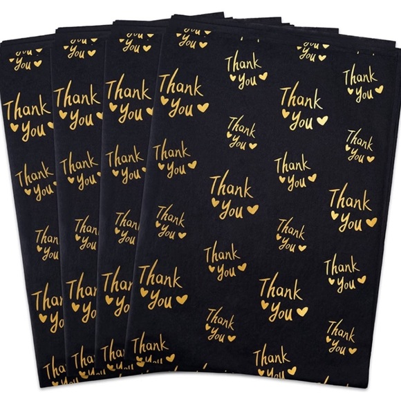 25 Thank You Tissue Paper Sheets, 20x14 PRICE IS FIRM - Picture 3 of 3